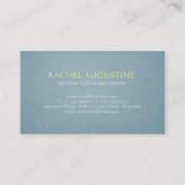 Elegante Yoga Meditation Pose Gold Foil ZEN Symbol Visitenkarte (Rückseite)