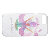 Elegante Yoga Meditation Pose Om Symbol Wasserfarb Case-Mate iPhone Hülle (Rückseite (Horizontal))