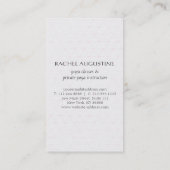 Elegante Yoga Meditation Pose Om Symbol Wasserfarb Visitenkarte (Rückseite)