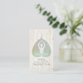 Elegante Yoga Meditation Postings mit Bodhi Leaf Visitenkarte (Stehend Vorderseite)