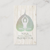 Elegante Yoga Meditation Postings mit Bodhi Leaf Visitenkarte (Vorderseite)