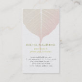 Elegante Yoga Meditation Postings mit Bodhi Leaf Visitenkarte (Rückseite)