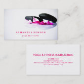 Elegante Yoga Meditation Wellness Business Card Visitenkarte (Vorne/Hinten)