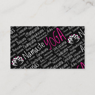 Elegante Yoga-Mitte/Yoga-Geschäft/Lehrers Visitenkarte
