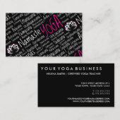 Elegante Yoga-Mitte/Yoga-Geschäft/Lehrers Visitenkarte (Vorne/Hinten)
