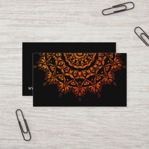 Elegante Yoga-Visitenkarte in Schwarz und Gold Visitenkarte