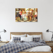 Elegante Zahlen an einem Tisch Leinwanddruck (Insitu (Schlafzimmer))