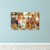 Elegante Zahlen an einem Tisch Leinwanddruck (Insitu (Holzboden))