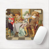 Elegante Zahlen, die an einem Tisch genießen Mousepad (Mit Mouse)