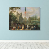 Elegante Zahlen Leinwanddruck (Insitu (Holzboden))
