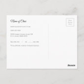 Elegante Zahnbürste Zahnbürste Erinnerung Postkarte (Rückseite)