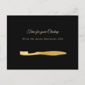 Elegante Zahnbürste Zahnbürste Erinnerung Postkarte (Vorderseite)