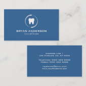 Elegante zahnmedizinische Visitenkarte (Vorne/Hinten)