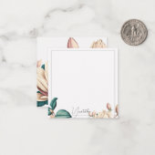 elegante, zarte Magnolia Blume Mitteilungskarte (Vorderseite/Rückseite Beispiel)