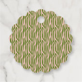 Elegante zarte violette Orchideen bohemian botanis Geschenkanhänger (Rückseite)