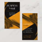 Elegante Zebra Print Business Card Visitenkarte (Vorne/Hinten)