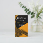 Elegante Zebra Print Business Card Visitenkarte (Stehend Vorderseite)