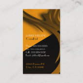 Elegante Zebra Print Business Card Visitenkarte (Rückseite)