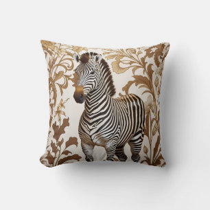 Elegante Zebra William Morris inspiriert Kissen