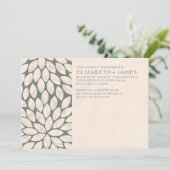 Elegante zeitgenössische Hochzeits-Einladungen Einladung (Stehend Vorderseite)