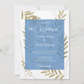 Elegante zeitlose Akzente aus weichem Gold Einladung (Vorderseite)