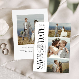 Elegante zeitlose Typografie 4 Foto Save The Date