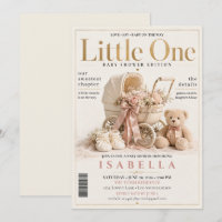 Elegante Zeitschrift-Cover-Baby-Party