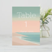 Elegante Ziel-Tischnummer (Stehend Vorderseite)