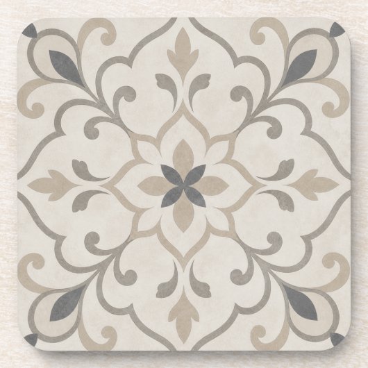 Elegante Ziersteinfliese Getränkeuntersetzer (Vorderseite)