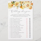 Elegante Zitrone Das Hochzeitsschuhspiel (Vorderseite)