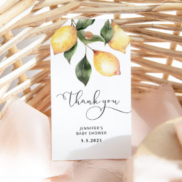 Elegante Zitronenduschanhänger Geschenkanhänger