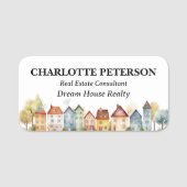 Elegante Zuhause Custom Realtor Namensschild (Vorderseite)