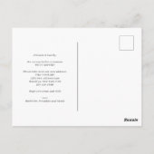 Elegante Zuhause Foto Collage Moving Ankündigung Postkarte (Rückseite)