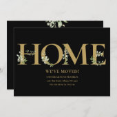 Elegante Zuhause-Moving im Grünen Schwarz und Gold Ankündigung (Vorne/Hinten)