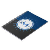 Elegante Zwei-Farben-Monogramm intensiv! Notizblock (Linke Seite)