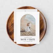 Elegante Zwei-Foto Save The Date