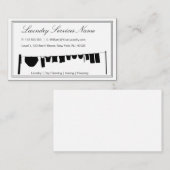 Elegante Zwei Tone Wäscheservice Business Card Visitenkarte (Vorne/Hinten)