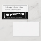 Elegante Zwei Tone Wäscheservice Business Card Visitenkarte (Vorne/Hinten)