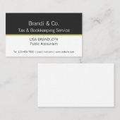 Elegante, zweifarbige Berufliche Visitenkarte (Vorne/Hinten)