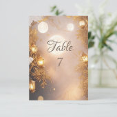 Elegante Zweige Rustikale Laterne Einladung (Stehend Vorderseite)