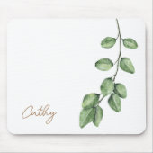 Elegante Zweigstelle Feminine Name Mouse Pad Mousepad (Vorne)