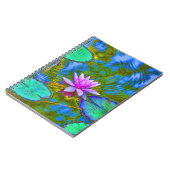 Eleganten Lilien-Auflage-Lotus-Yoga Practioners Notizblock (Linke Seite)