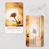 Eleganter 100% natürlicher Bio goldener Rose Visitenkarte (Vorne/Hinten)