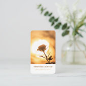 Eleganter 100% natürlicher Bio goldener Rose Visitenkarte (Stehend Vorderseite)