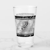 Eleganter 10. Geburtstag der Zehn-Zehn-Hochzeit Glas (Rückseite)