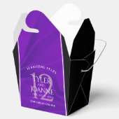 Eleganter 12. Silk Wedding Jubiläum Geschenkschachtel (Geöffnet)