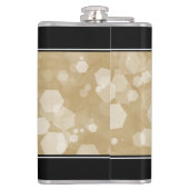 Eleganter 1. Jahrestag der Hochzeit Flachmann (Rückseite)