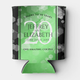 Eleganter 20. Smaragdgrüner Hochzeitstag Dosenkühler