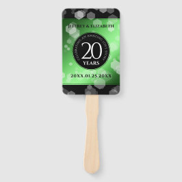 Eleganter 20. Smaragdgrüner Hochzeitstag Fächer