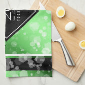 Eleganter 20. Smaragdgrüner Hochzeitstag Geschirrtuch (Viertel Falte)